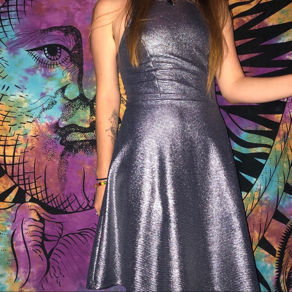 Silver shine dress